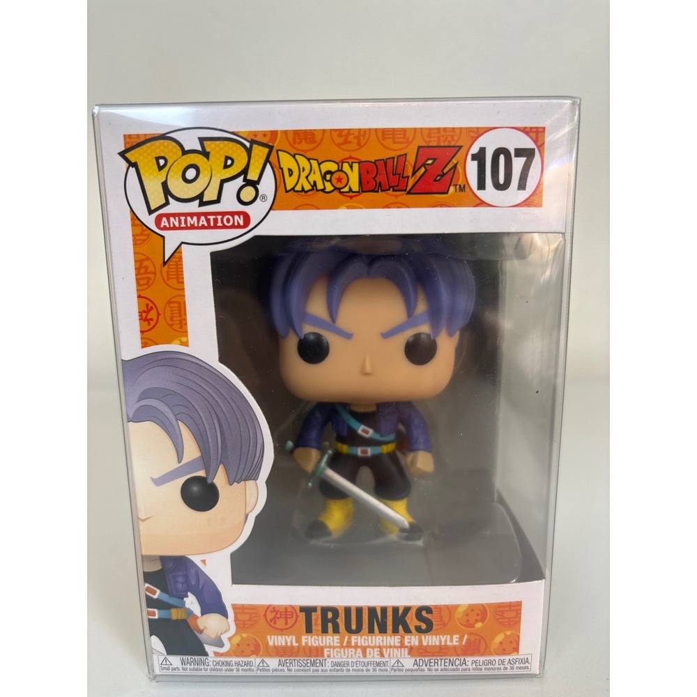 Funko Pop Animation Dragon Ball Z Trunks 107 Vinyl Figure Anime Collectible